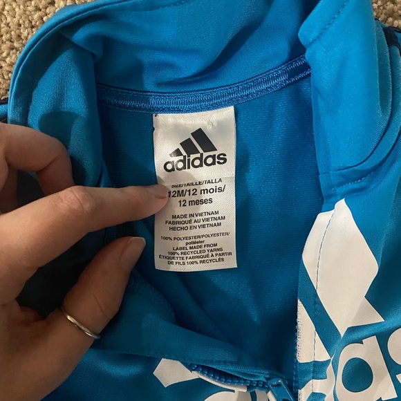 12 month adidas jogger outfit - Picture 2 of 2